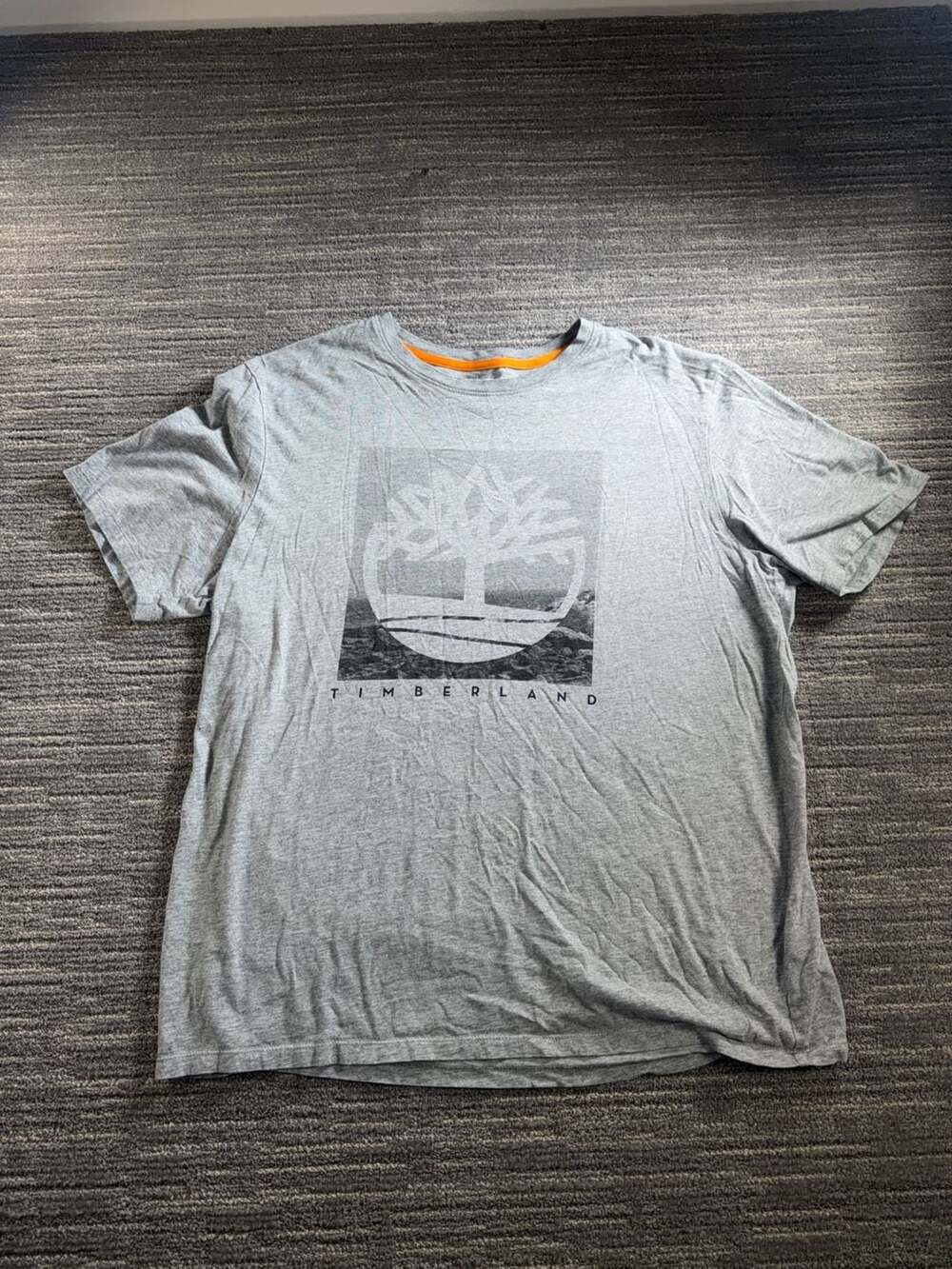 Timberland Graphic Logo T-Shirt Gray Size XL